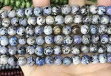 CLJ511 15.5 inches 4mm,6mm,8mm,10mm & 12mm round sesame jasper beads