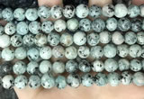 CLJ517 15.5 inches 4mm,6mm,8mm,10mm & 12mm round sesame jasper beads