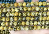 CLJ525 15.5 inches 4mm,6mm,8mm,10mm & 12mm round sesame jasper beads