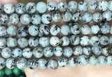 CLJ557 15.5 inches 6mm,8mm,10mm & 12mm faceted round sesame jasper beads