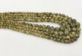 CLJ611 6mm - 14mm round sesame jasper graduated beads