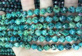 CLJ629 15 inches 8mm faceted nuggets sesame jasper beads