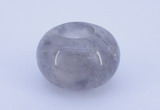 CLO02 19*30mm rondelle loose cloudy quartz gemstone beads wholesale