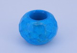 CLO14 19*30mm faceted rondelle loose turquoise gemstone beads wholesale