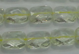 CLQ101 15 inches 13*18mm faceted rectangle natural lemon quartz beads