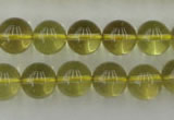 CLQ154 15.5 inches 12mm round natural lemon quartz beads wholesale