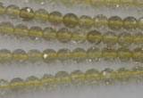 CLQ161 15.5 inches 6mm faceted round natural lemon quartz beads