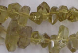 CLQ171 6*8mm – 10*16mm faceted nuggets natural lemon quartz beads