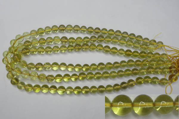 CLQ204 15.5 inches 12mm round natural lemon quartz beads wholesale