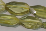 CLQ260 15.5 inches 15*18mm – 20*32mm faceted freeform lemon quartz beads