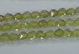 CLQ301 15.5 inches 6mm faceted nuggets lemon quartz beads