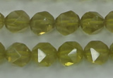 CLQ304 15.5 inches 12mm faceted nuggets lemon quartz beads