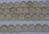 CLQ350 15 inches 4mm round natural lemon quartz beads wholesale