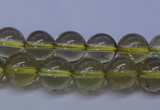 CLQ351 15 inches 6mm round natural lemon quartz beads wholesale