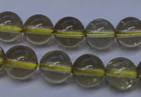 CLQ352 15 inches 8mm round natural lemon quartz beads wholesale