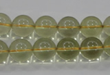 CLQ53 15.5 inches 12mm round natural lemon quartz beads wholesale