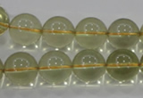 CLQ54 15.5 inches 14mm round natural lemon quartz beads wholesale