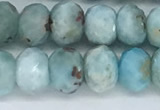 CLR103 15.5 inches 5*8mm faceted rondelle larimar gemstone beads