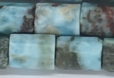 CLR123 15.5 inches 8*12mm faceted tube larimar gemstone beads