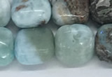 CLR125 15.5 inches 8*8mm square larimar gemstone beads