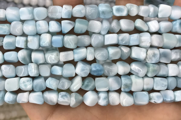 CLR142 15.5 inches 5*6mm - 6*8mm nuggets natural larimar beads