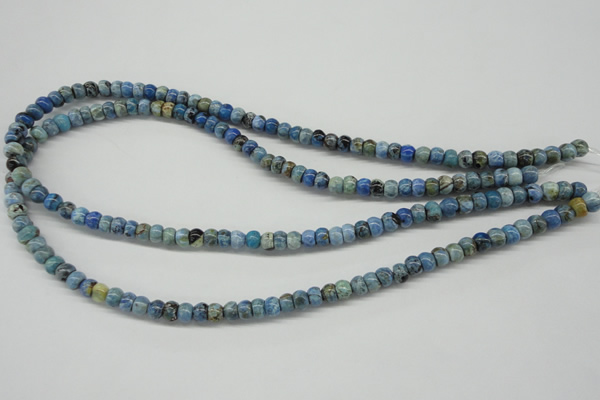 CLR200 15.5 inches 4*6mm rondelle larimar gemstone beads