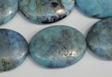 CLR216 15.5 inches 22*30mm oval larimar gemstone beads