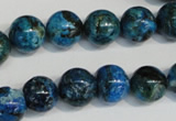 CLR304 15.5 inches 12mm round dyed larimar gemstone beads