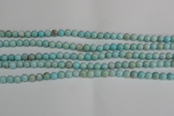 CLR350 15.5 inches 4mm round dyed larimar gemstone beads