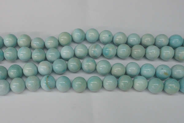 CLR355 15.5 inches 14mm round dyed larimar gemstone beads