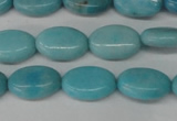 CLR371 15.5 inches 8*12mm oval dyed larimar gemstone beads