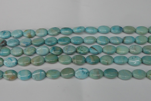 CLR372 15.5 inches 10*14mm oval dyed larimar gemstone beads