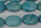 CLR373 15.5 inches 12*16mm oval dyed larimar gemstone beads