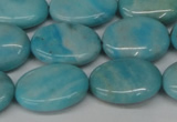 CLR374 15.5 inches 13*18mm oval dyed larimar gemstone beads