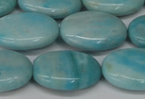 CLR375 15.5 inches 15*20mm oval dyed larimar gemstone beads