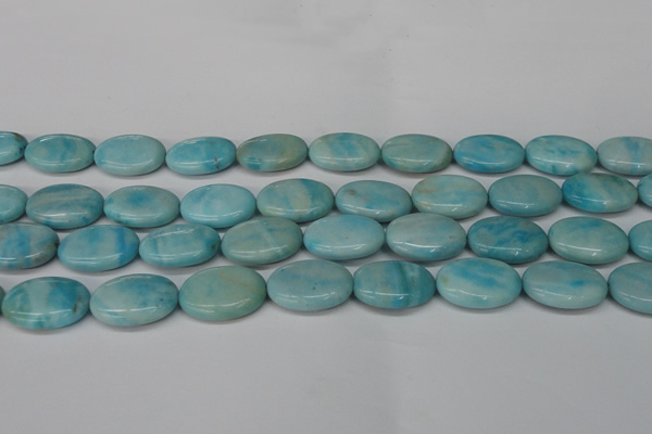 CLR375 15.5 inches 15*20mm oval dyed larimar gemstone beads