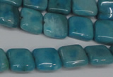 CLR380 15.5 inches 10*10mm square dyed larimar gemstone beads