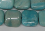 CLR383 15.5 inches 16*16mm square dyed larimar gemstone beads