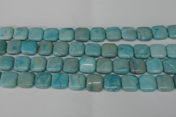 CLR384 15.5 inches 18*18mm square dyed larimar gemstone beads