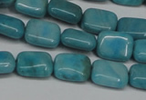 CLR390 15.5 inches 8*10mm rectangle dyed larimar gemstone beads