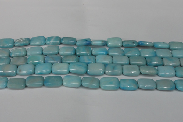 CLR392 15.5 inches 10*14mm rectangle dyed larimar gemstone beads