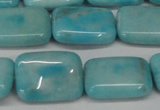 CLR393 15.5 inches 12*16mm rectangle dyed larimar gemstone beads