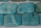 CLR395 15.5 inches 15*20mm rectangle dyed larimar gemstone beads