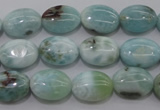 CLR40 15.5 inches 10*14mm oval natural larimar gemstone beads