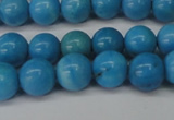 CLR400 15.5 inches 4mm round dyed larimar gemstone beads