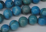 CLR402 15.5 inches 8mm round dyed larimar gemstone beads