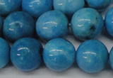 CLR405 15.5 inches 14mm round dyed larimar gemstone beads