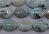 CLR42 15.5 inches 13*18mm oval natural larimar gemstone beads