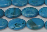 CLR421 15.5 inches 10*14mm oval dyed larimar gemstone beads