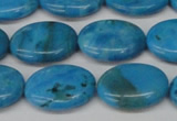 CLR422 15.5 inches 12*16mm oval dyed larimar gemstone beads